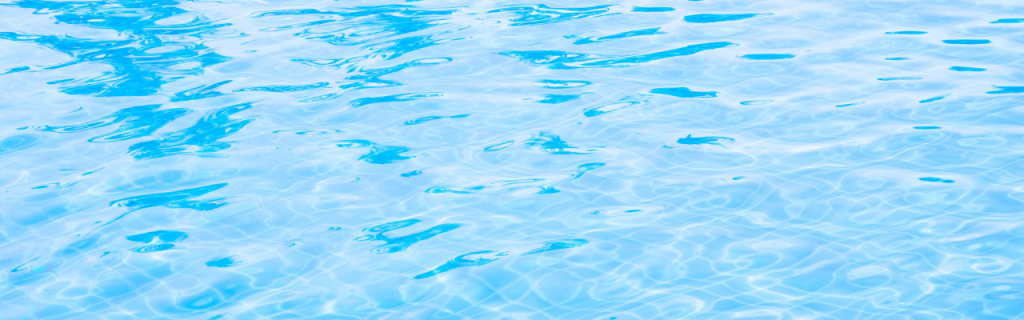 An overhead shot of beautiful and clear pool water