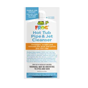 FROG® Hot Tub Pipe & Jet Cleanser packet — single-use cleaning solution for hot tub plumbing and jets.
